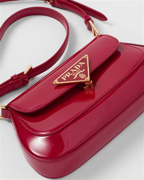 red cherry prada bag|red patent leather prada bag.